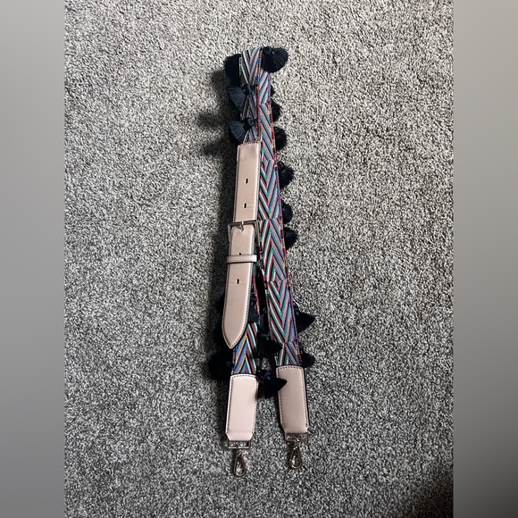 Kate Spade Multicolor Woven Belt with Black Tassels - Picture 1 of 9